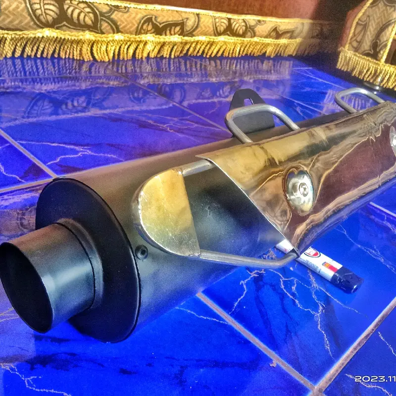 Slincer Knalpot SCORPIO Bobokan Standar Racing Adem Ngebas Anti Tilang Motorcycle knalpot gl ulem ngebas Silincer Tameng Silincer Tameng 1