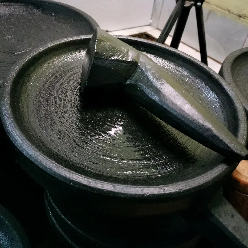 cobek UK 24 cm+free ulekannya buat sehari-hari di dapur 2