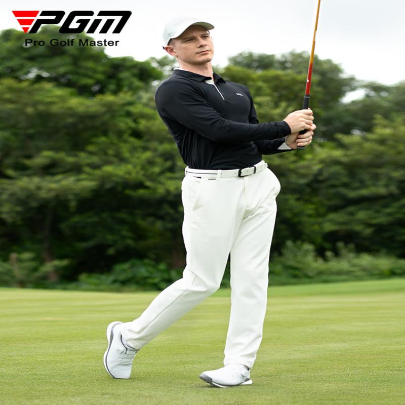 [PGM] Golf Clothing Men's Long-Sleeved T-shirt Autumn and Winter Sports Menswear Clothing Polo Shirt Polo Collar Top Yf629 3