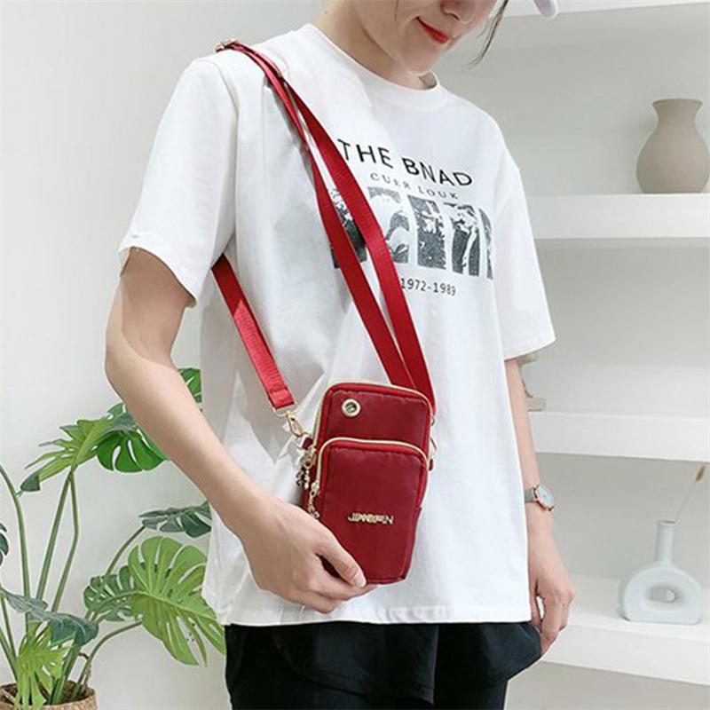 Product Introduction of Túi Đeo Vai Đựng Điện Thoại Đeo Chéo Nữ, Chất Liệu Nylon Chống Thấm Nước, Túi Nhỏ Bao Gồm Thắt Lưng, Kiểu Ví 43