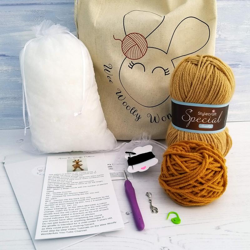Aimee the Giraffe Crochet Kit - Amigurumi Toy DIY Crochet Kit 3
