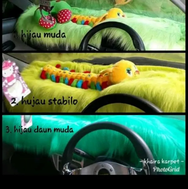 alas dashboard mobil bulu Korea murah 3