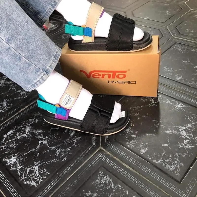 Sandal vento nữ chính hãng Avatar SD10112w DéP Cao Su GiàY Quai Hậu Đế Bằng Shoes 6