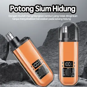 **Trimmer Hidung & Telinga Elektrik - Pencukur Bulu & Rambut Hidung Telinga Profesional, Aman Anti Sakit, Portable dan Praktis**