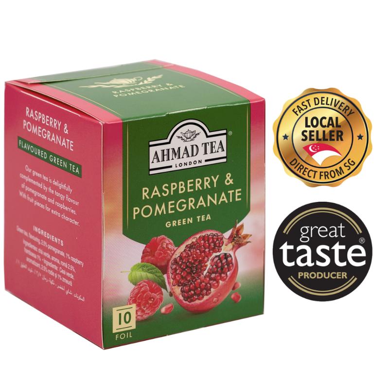 Ahmad Tea Raspberry & Pomegranate Green Tea 10's - TikTok Shop Singapore