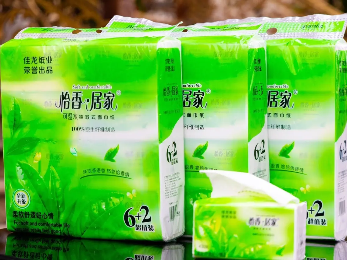 Dây 8 gói giấy ăn rút Trà xanh Nội địa trung( 430t / gói ) .Giao tối đa 5 dây không kèm sản phẩm khác