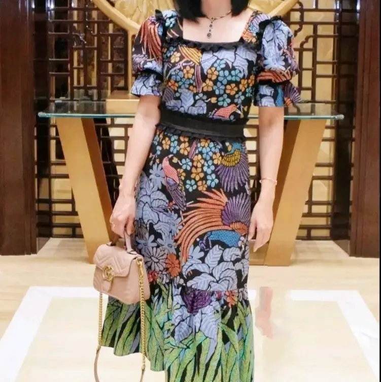 DRESS DAN KEMEJ BATIK KATUN PREMIUM. MOTIG WK RUMPUN.  Formal Casual