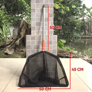 SEROKAN IKAN 50 cm SEROK JARING serokan ikan KOI NILA MAS LAMIT ikan hias gagang aluminium