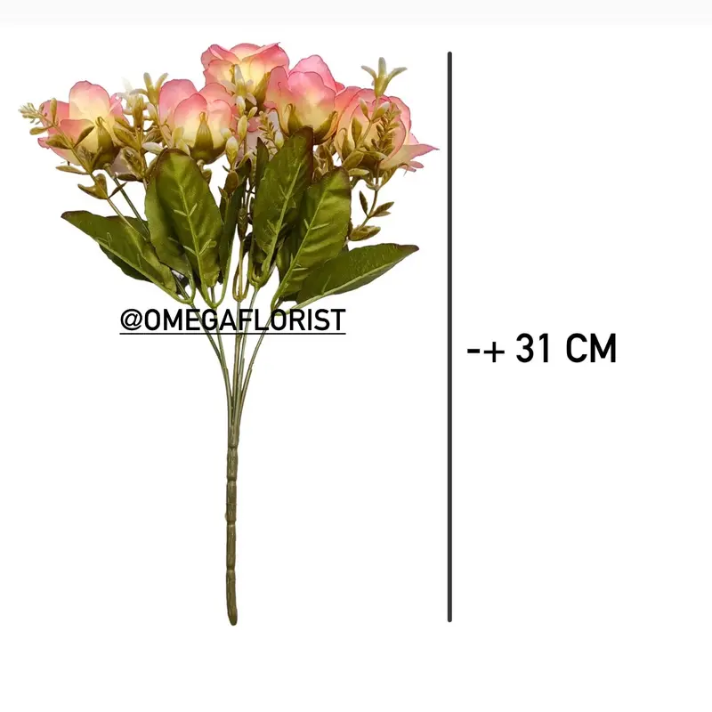 Rose Cyrus Artificial Bunga Premium dekorasi rumah kantor hiasan meja kamar COD Murah 5