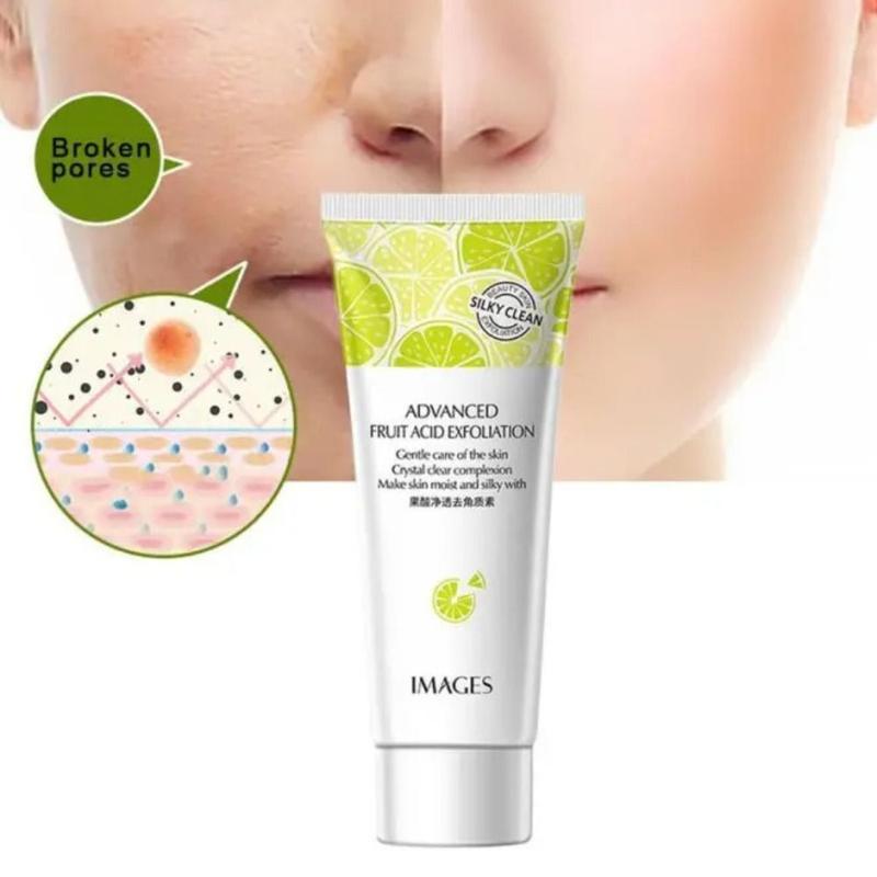 Dead Skins Advanced Fruit Acid Exfoliation Deep Cleansing Lemon Acid Scrub Gel Cream Refreshing Hydrating Lime Scrub Women Girl 0