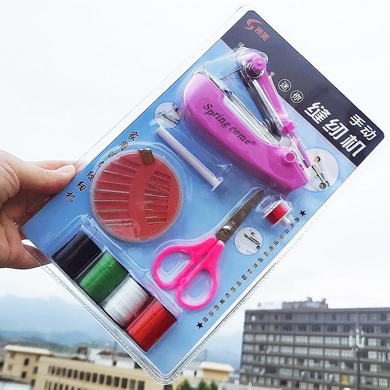 Product Introduction of 1/9pcs Portable Manual Sewing Machine Set for Travel and Business Travel Suitable for Home Use Mini Sewing Machines Are Easy To Carry 18