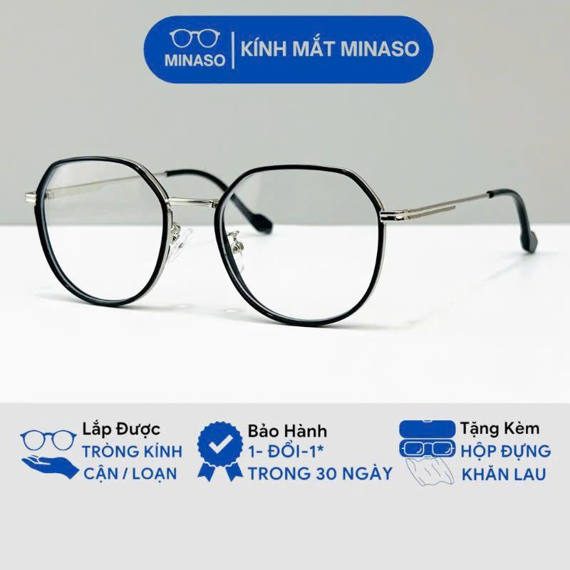 Gọng kính cận nữ mắt kính không độ chống ánh sáng xanh và tia UV thời trang phong cách Hàn Quốc gọng kính bằng hợp kim bền bỉ thay được mắt cận 532