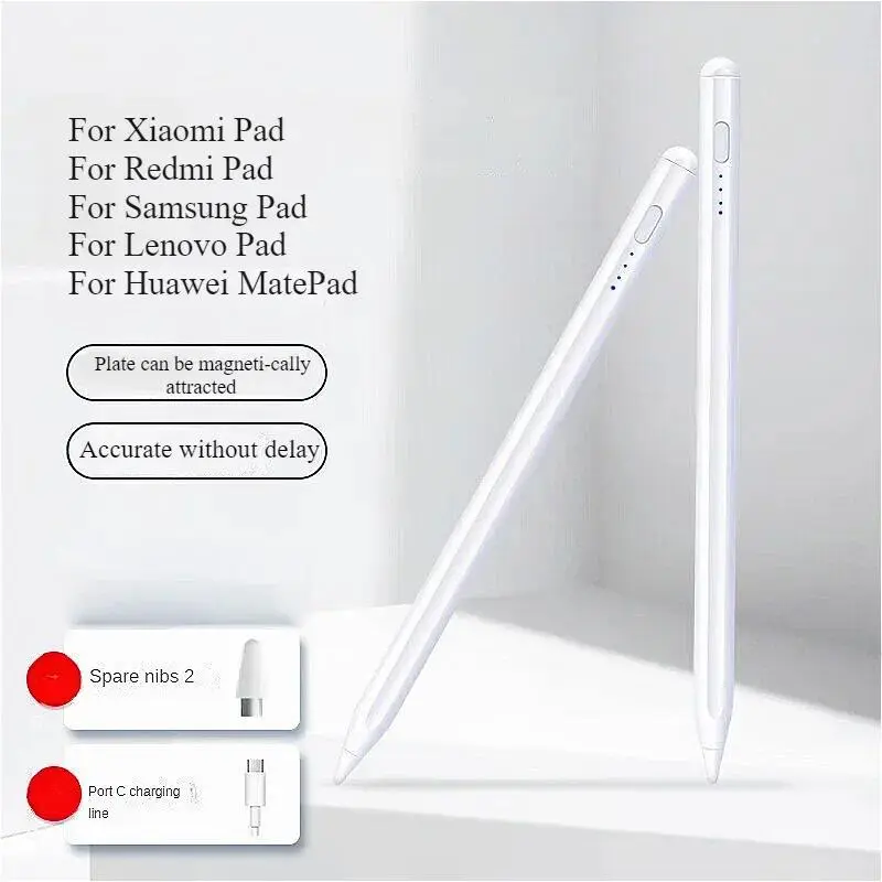 Bút Cảm Ứng, dành cho Xiaomi Pad 6, dành cho Samsung Pad, không từ chối lòng bàn tay, có độ nghiêng, dành cho Huawei Matepad, dành cho tất cả điện thoại máy tính bảng Android, bút