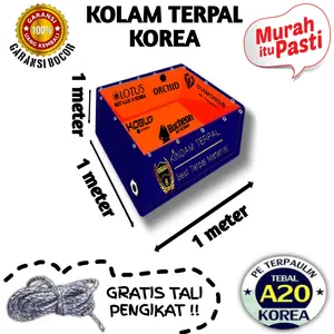 KOLAM TERPAL KOREA 1x1x1 IKAN LELE, NILA, GURAME, KOI GARANSI BOCOR MURAH