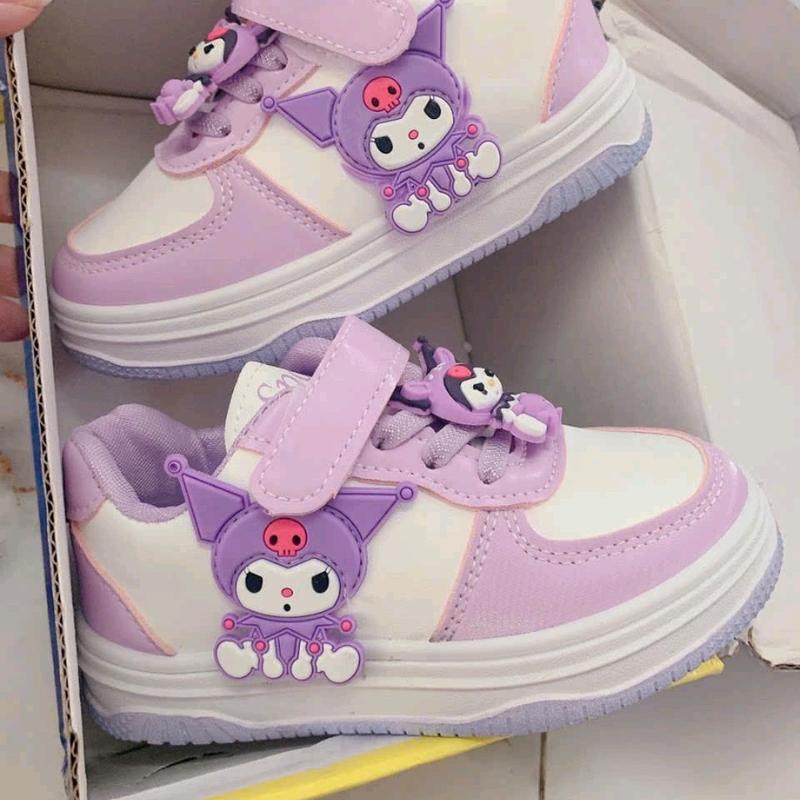 .Phom nhỏ C6 .giày bata bé gái có 2 hình kurumi mã  đế mềm êm nhẹ hàng quảng châu size 26-37 phom nhỏ tăng 1-2 size Sneaker