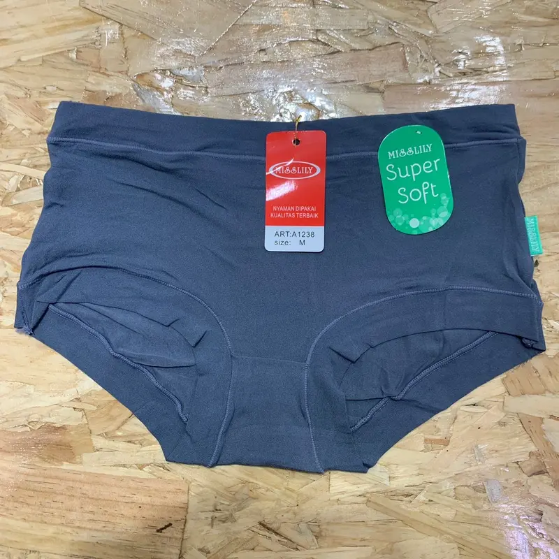 (6Pcs) Celana Dalam Wanita Misslily 1238 Super Soft M - Xxxl Jahit Belakang Lembut Nyaman 8