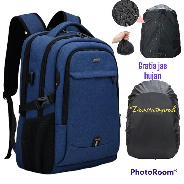 Gratis jas hujann Tas Ransel Kerja Tas Ransel laptop ,tas ransel sekolah anak laki laki Tas Punggung Laptop Tas Kantor 5