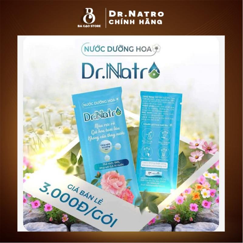 Nước dưỡng hoa túi nhỏ 5g Dr.natro giúp hoa tươi lâu, bông hoa nở to, màu sắc rực rỡ - bagaostore