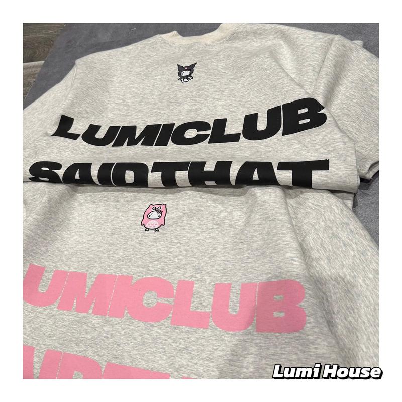 ( mở bán) (COLLECTION LIMITED ) LUMI HOUSE ÁO PHÔNG FORM RELAX FIT CHẤT LIỆU HAI DA ÉP HÀN MỊN HÌNH IN LUMI SAID THAT AP006