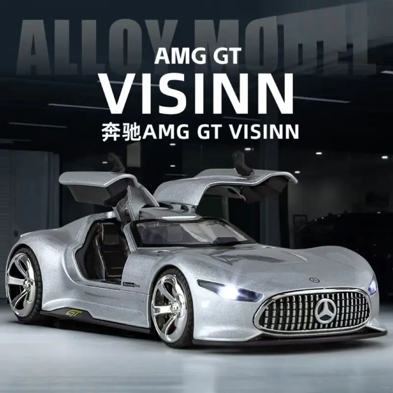 Mô Hình Xe Thể Thao, Mercedes Benz AMG Vision GT, Chất Liệu Hợp Kim Sang Trọng, Đồ Trang Trí Bộ Sưu Tập Thành Phẩm, Thích Hợp Cho Trẻ Em, Xe Đồ Chơi 0