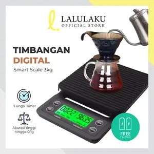 La Natuna Timbangan Kopi Mini Digital Scale 3KG 0,1 Akurat Timbangan Dapur