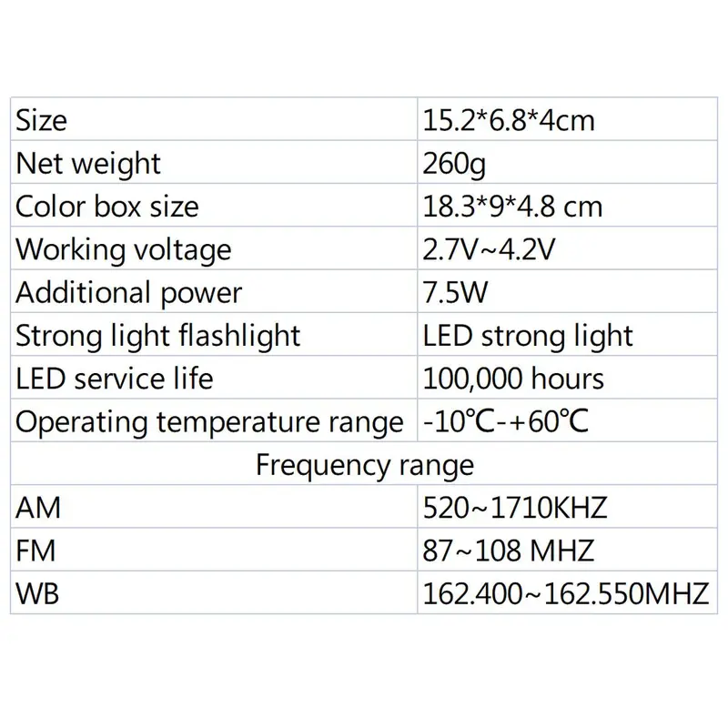 Portable Radio, 2000mAh Emergency Radio with Solar & Hand Crank Powered, AM/FM Radio with 3-LED Flashlight for Outdoor Emergency 2