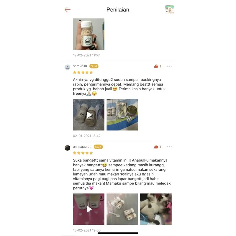 VITAMIN GEMUK Kucing Penambah Nafsu Makan Anjing Obat Penggemuk Untuk Fitamin Anak Cat Kitten Hamil Dan Vit Adult Menyusui BabahCatHouse Supplemen  Suplemen Badan Ampuh Murah 5