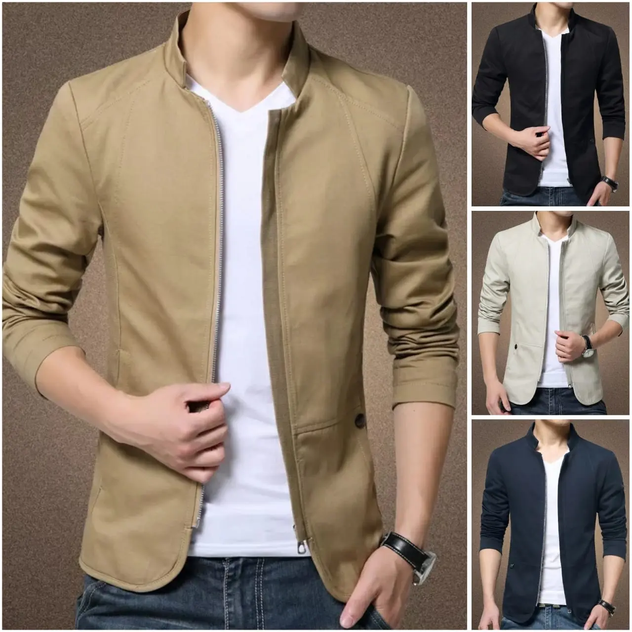 JNK x OCEAN - Jaket Blazer Pria Bahan Katun Twill Tebal Kasual Casual Kerja Formal Kantor Dinas Kantoran Blezer Acara Lamaran Gereja Nikahan Undangan Kuliah Laki Laki Remaja Dewasa
