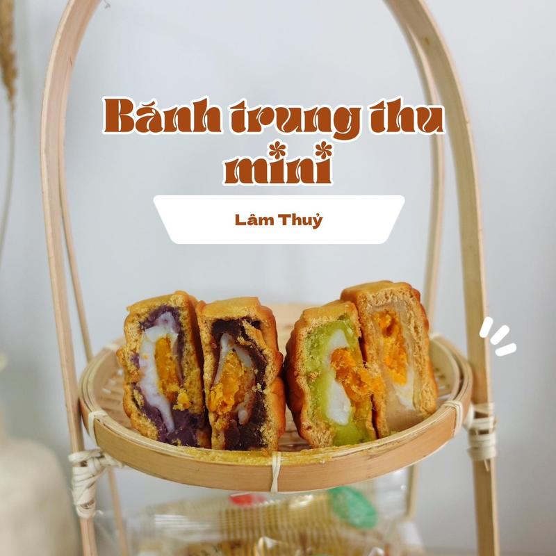Bánh trung thu mini mochi trứng ruốc Lâm Thủy - hương vị cải thiện mới tháng 4