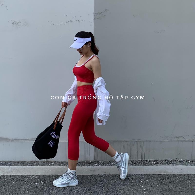 Bộ Đồ Tập Gym, Yoga Lửng phối viền 0