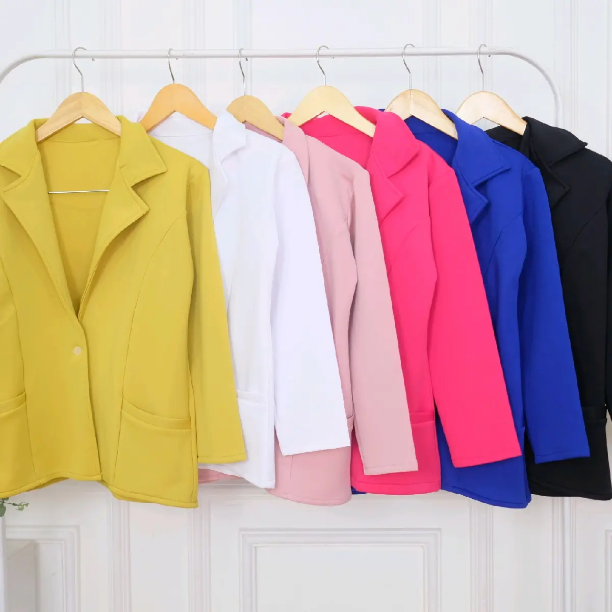 SUPPLIER FASION SOLO-Blazer wanita Scuba premium tebal untuk formal dan casual Atasan