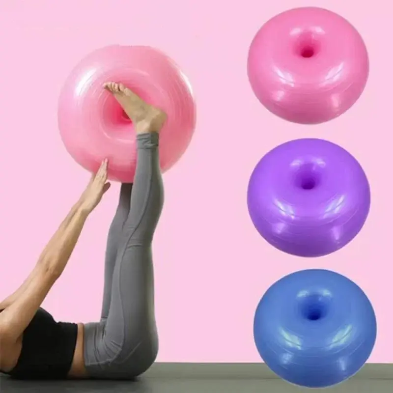 Bóng Bánh Rán, Kích Thước 55cm, Bóng Cân Bằng, Thích Hợp Cho Yoga, Hình Bán Cầu, Đi Kèm Với Bơm Khí