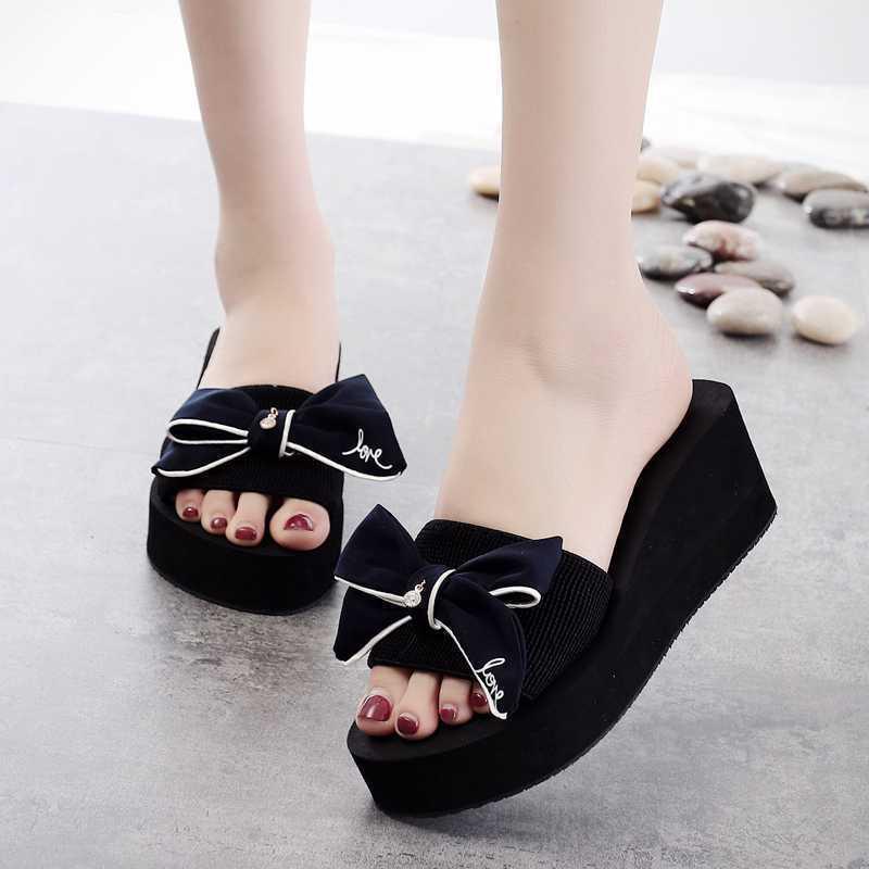 Dép Lê, Thời Trang Mùa Hè Cho Nữ, Đi Bên Ngoài, Đế Xuồng, Dép Cao Gót, Chống Trượt, Giày Đi Biển, Dép, Hàng Mới Về 2024 1