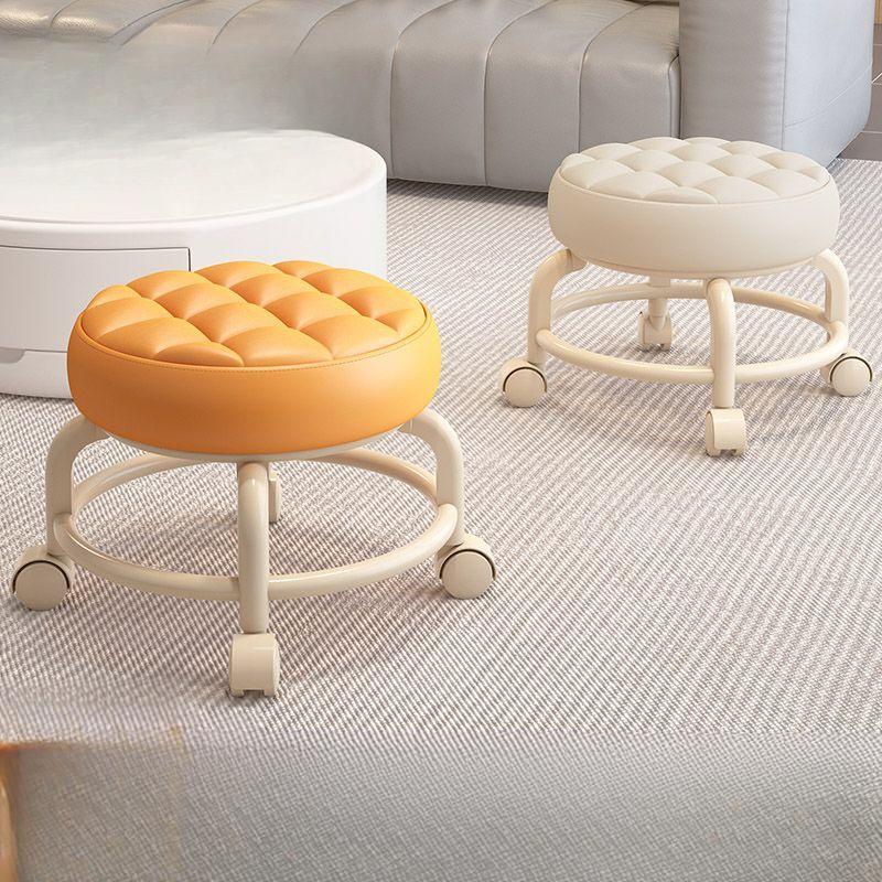Swivel Small Stool for Home Use, Acrylic Sliding Low Stool, Living ...