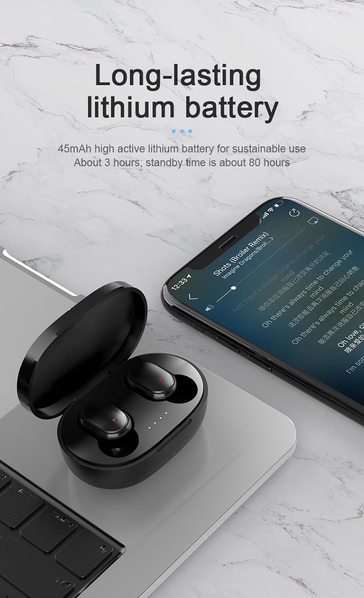 Product Introduction of A6S TWS Earphone Bluetooth Nirkabel 5.0 Headset Earbud Olahraga Mikrofon Earphones Headphone Hitam Wireless Handset head sead Pink Bass Ponsel 6