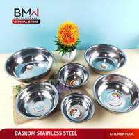 Gambar BMW Kitchen Ware - 28cm Baskom Kobokan Mangkok Mangkuk Wadah Penyimpanan Stainless Steel - 28CM dari BMW Kitchenware Kab. Tangerang 1 Tokopedia
