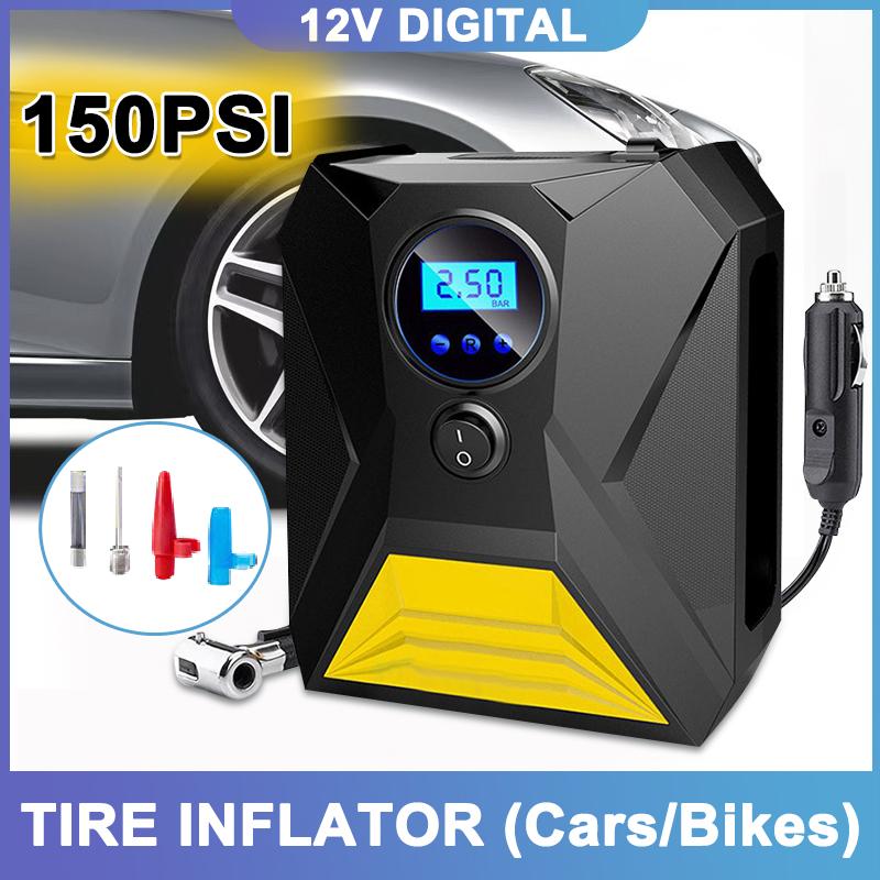 12V Tire Inflator Digital Portable Car Tire Inflator Pump Ai - TikTok ...