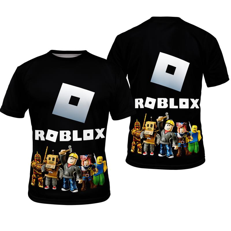 Product Introduction of Roblox T-shirt for Kids Boys Game Cartoon Printed Shirts Clothes for Party gift[5-12 Years Old] 13