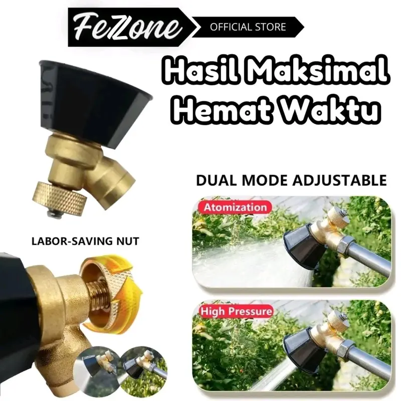 NOZZLE/SPUYER/UJUNG SEMPROTAN SPRAYER ELEKTRIK KUNINGAN-ADJUSTABLE/DAPAT DIATUR KERAPATAN DAN DAYA Set Air Tanaman 3