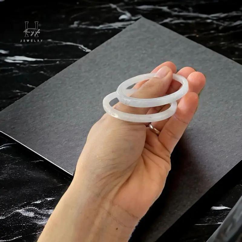 Vòng bảng nhỏ đá ngọċ cẩm thạch ni 50-52mm 0