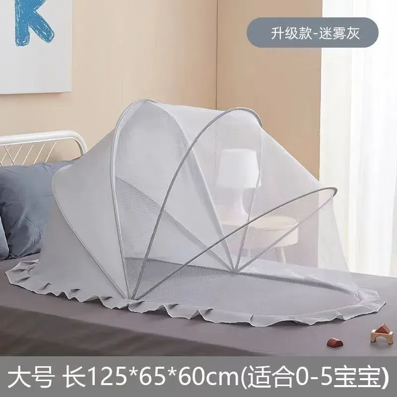 Màn chống muỗi cho Em Bé Có Thể Gập Lại và có thể bảo vệ, kiểu nhà trẻ, lưới chống muỗi, lắp đặt miễn phí, bao gồm vỏ Cho Bé Màn Chụp 5