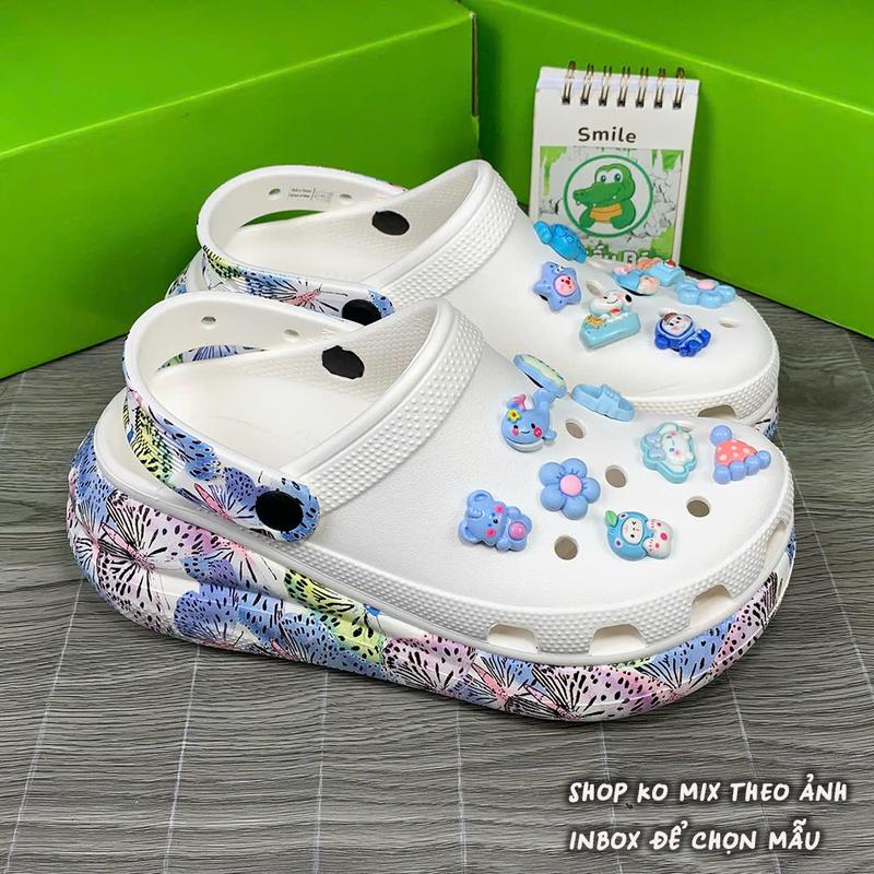 Dép Sục Classic Crush cao 5,2 cm tặng 12 charm 3d gắn dép siêu xinh 8