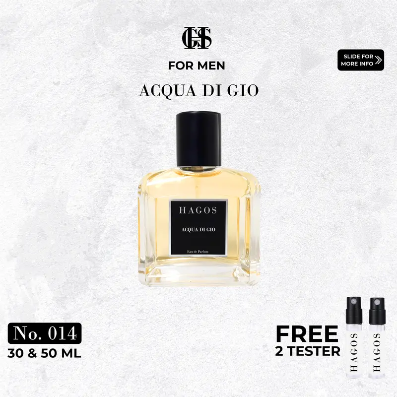 14 HAGOS AQWA DGIOW for Men HAGOS PARFUM Request 30ML