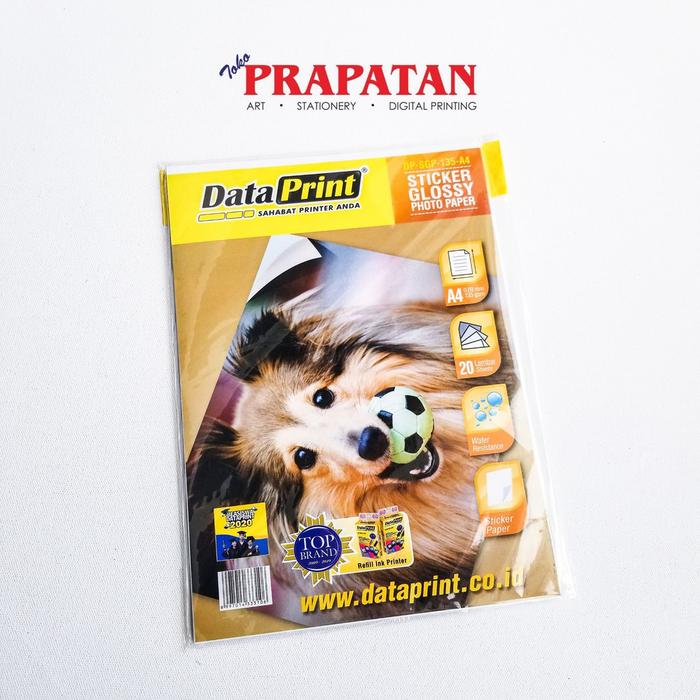 Gambar Kertas Stiker / Data Print Sticker Glossy Photo Paper 135 gsm A4 - Warna dari Toko Prapatan_NEW Kota Administrasi Jakarta Timur Tokopedia