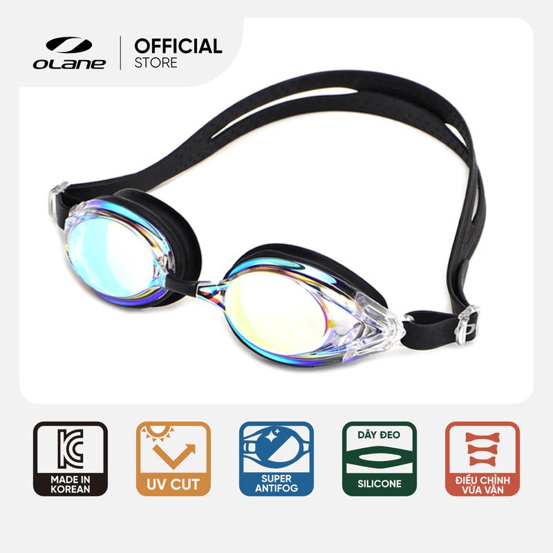 Kính Bơi Tráng Gương OLANE SpeedFlow 503M Giảm Lực Cản Chống UV400 Chống Sương Mù cho Nam và Nữ, Form Nhọn Sport [ Phụ Kiện bơi]
