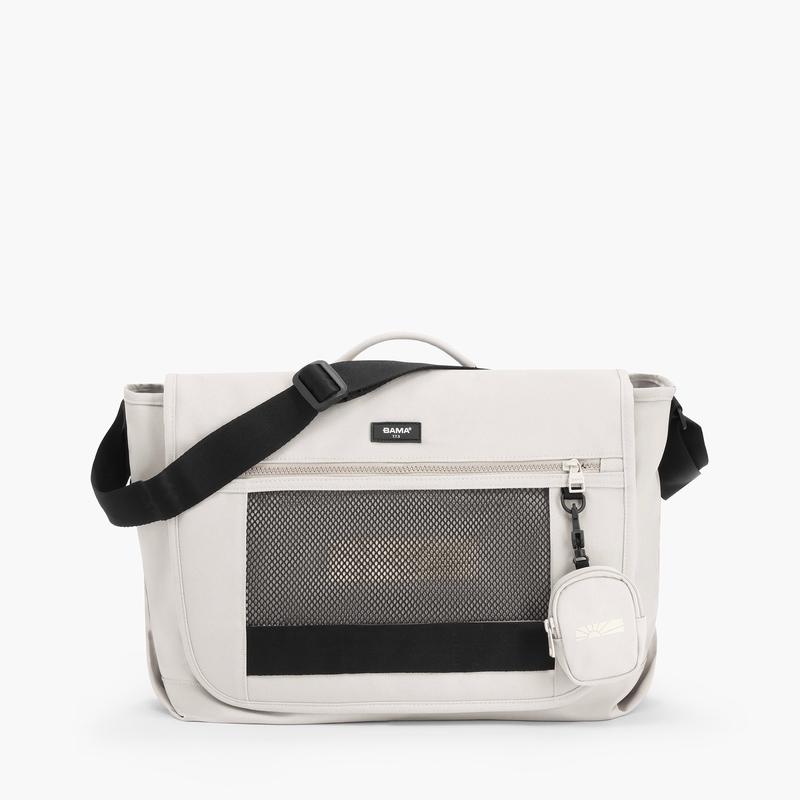 Túi đeo chéo đi học đi làm nam nữ BAMA Mesh Fabric Cross Bag MF302 chống nước nhiều ngăn, cặp đeo chéo nam thời trang