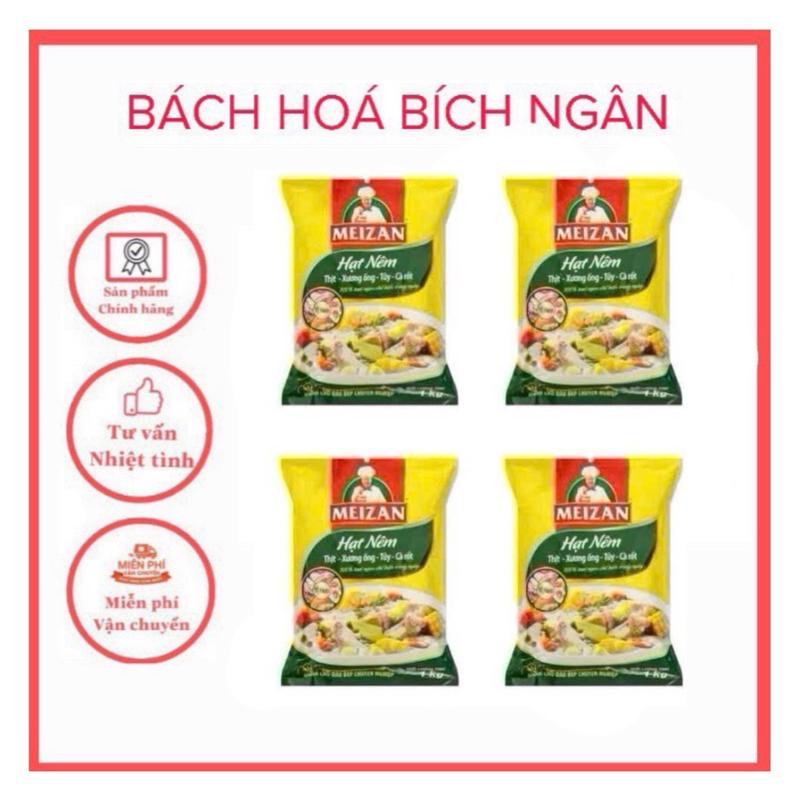 [Mua 3 tặng 1] Hạt nêm meizan thịt heo, xương ống, tủy, cà rốt 1kg (4 gói = 4kg) - Gia Vị
