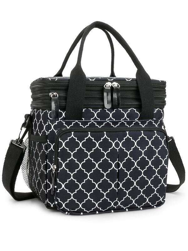All Over Print Lunch Bag, Large Leakproof Lunch Box Cooler Bag, Multifunctional Lunch Bag for Women & Men, Lunch Box for Outdoor Camping Picnic 3