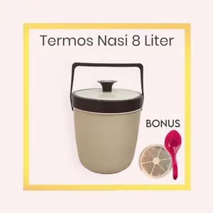 Termos Nasi 8 Liter / Termos Es / Rice Bucket Food Grade (Bonus Centong + Saringan)