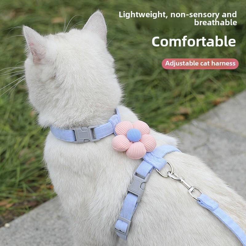 Cat cartoon leash out anti-break free I-shaped adjustable pe - TikTok ...